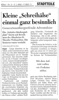 Kleine "Schreih�lse" einmal ganz besinnlich